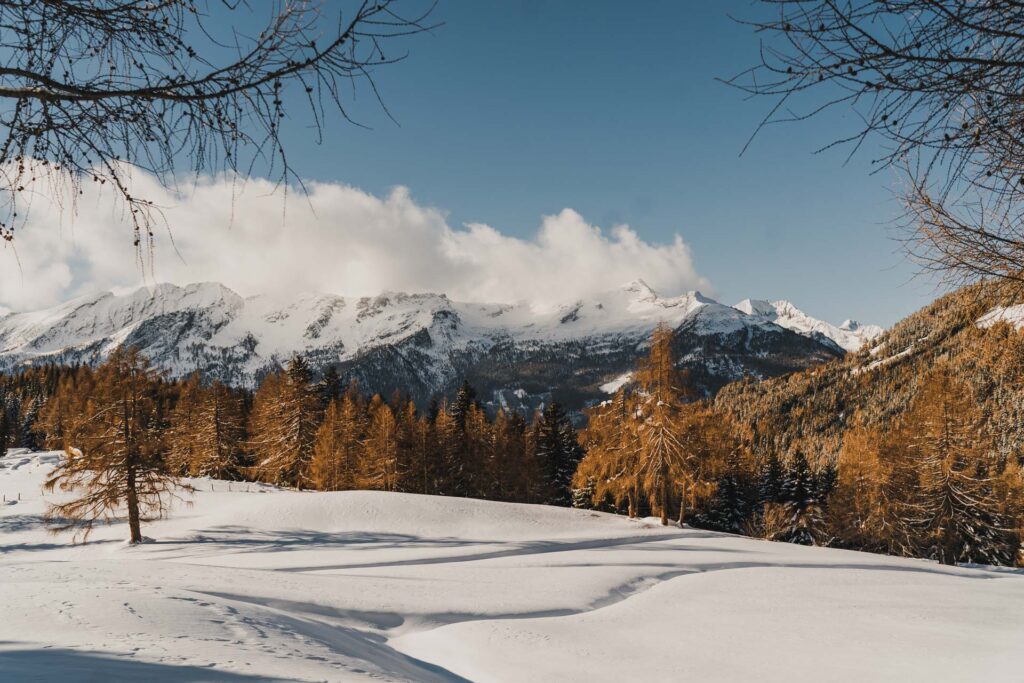 Winterlandschaft im maltatal - katschberg